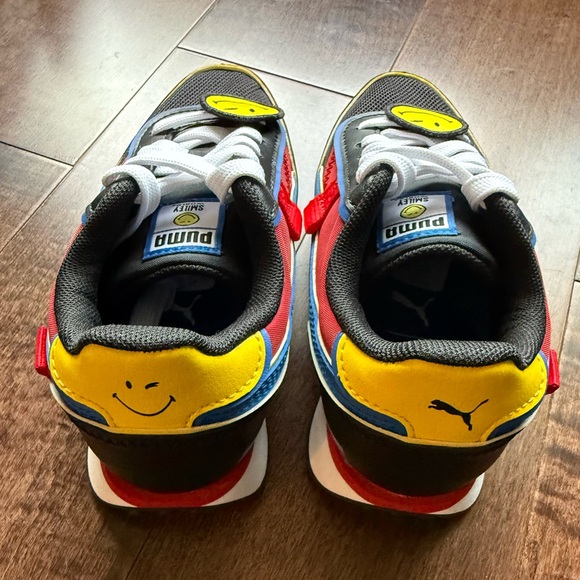 Puma limited 50 edition Smiley world child shoes size 12C Unisex - Picture 10 of 13